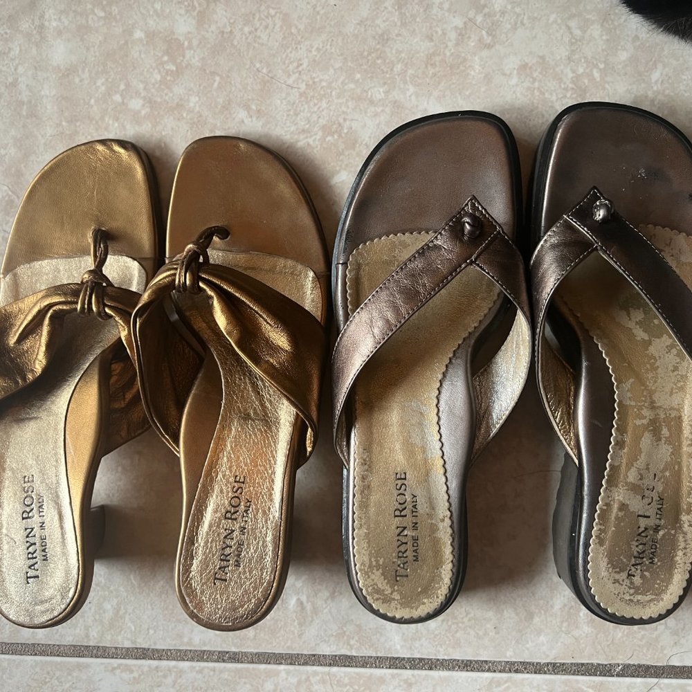 Two pairs of Taryn Rose Sandals - 37.5 (size 7)